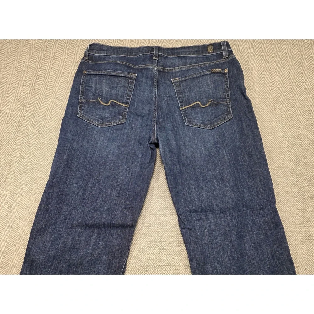 7 For All Mankind Standard Mens Straight‎ Leg Jeans Dark Wash Size 36 x 29